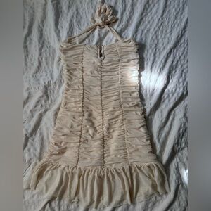 Peppermayo Cream Lace Detail Dress
